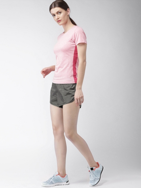 

Mast & Harbour Women Charcoal Grey Solid Regular Fit Sports Shorts