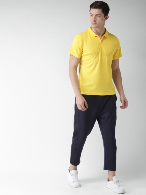 

Mast & Harbour Men Yellow Solid Polo T-shirt