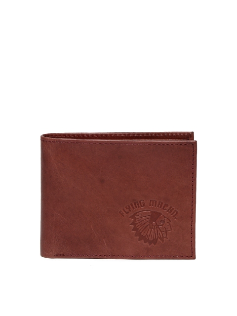 

Flying Machine Men Brown Leather Two Fold Wallet
