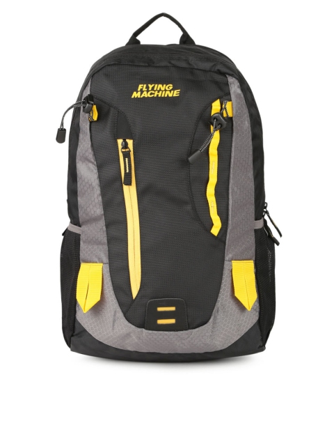 

Flying Machine Men Black & Grey Backpack