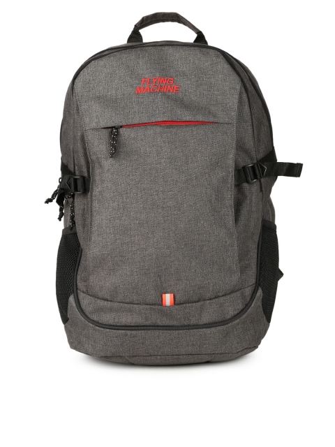 

Flying Machine Men Grey Solid Backpack