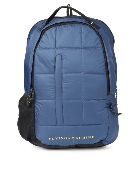 

Flying Machine Men Blue Brand Logo Backpack