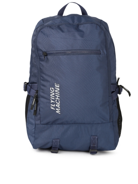 

Flying Machine Men Navy Brand Logo Backpack, Navy blue
