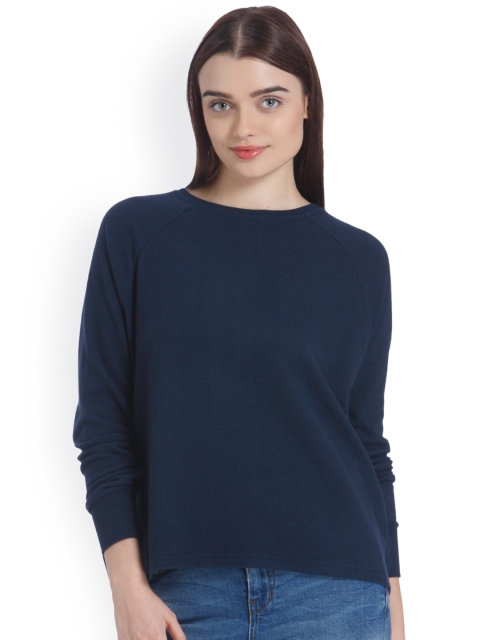 

Vero Moda Women Navy Blue Solid Top