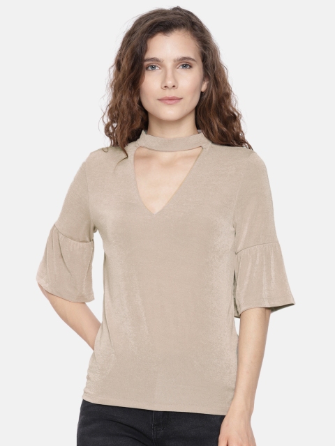 

Vero Moda Women Grey Solid Top