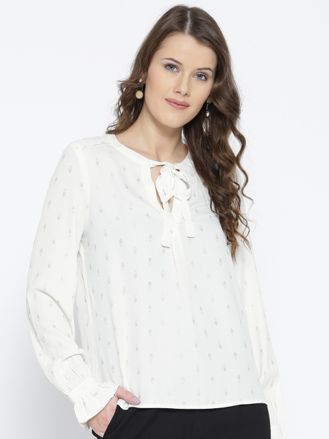 

Vero Moda Women White Printed Top