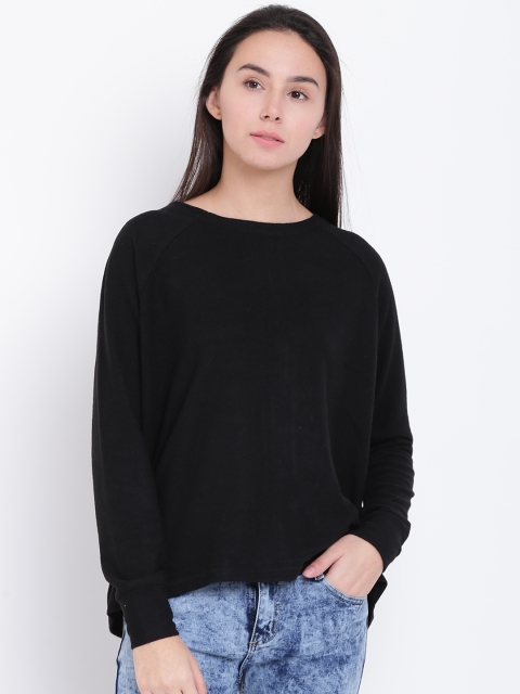 

Vero Moda Women Black Solid Boxy Top