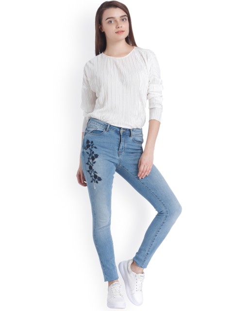 

Vero Moda Women Blue Slim Fit Mid-Rise Stretchable Jeans