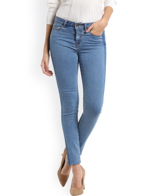 

Vero Moda Women Blue Slim Fit Mid-Rise Clean Look Stretchable Jeans