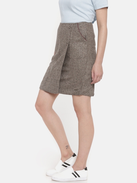 

Vero Moda Brown A-Line Skirt