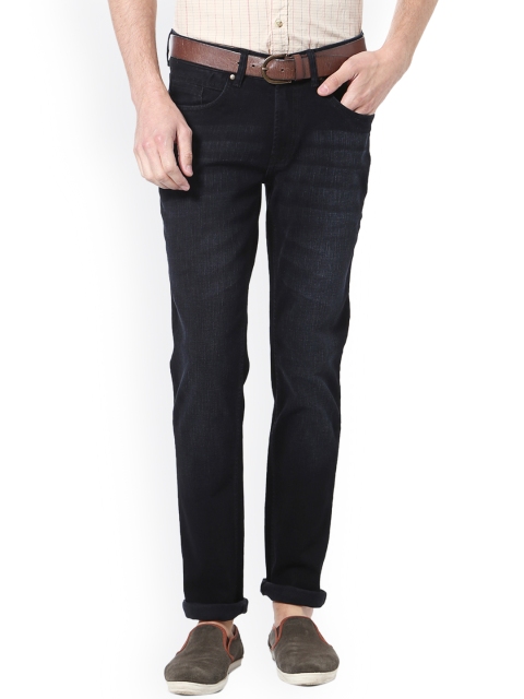 

People Men Blue Slim Fit Mid-Rise Clean Look Jeans