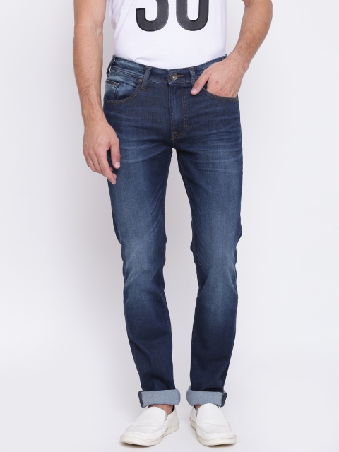 

Pepe Jeans Men Blue Mid-Rise Clean Look Stretchable Jeans