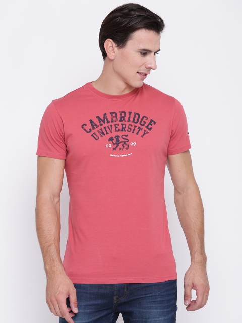 

Pepe Jeans Men Pink Printed Round Neck T-shirt