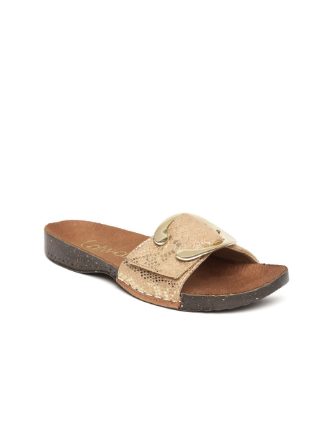 

Catwalk Women Beige Printed Synthetic Open Toe Flats