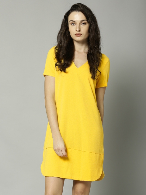 

Marks & Spencer Women Yellow Solid A-Line Dress