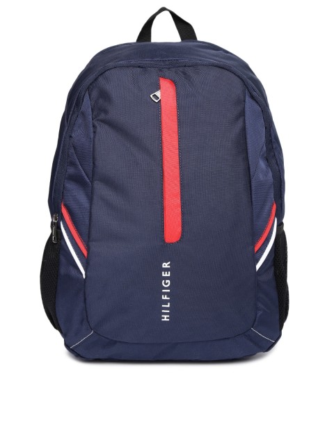 

Tommy Hilfiger Unisex Navy Blue Brand Logo Print Laptop Backpack