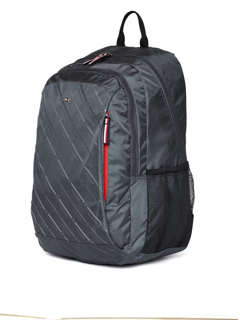 

Tommy Hilfiger Unisex Grey Printed Laptop Backpack