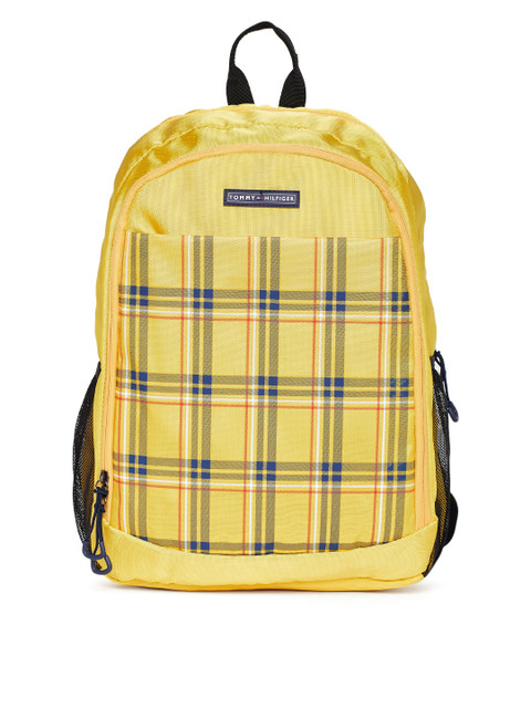 

Tommy Hilfiger Unisex Yellow Geometric Print Laptop Backpack