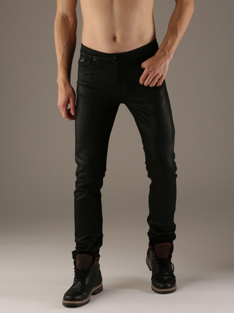 

Flying Machine Men Black Jackson Skinny Fit Mid-Rise Clean Look Stretchable Jeans