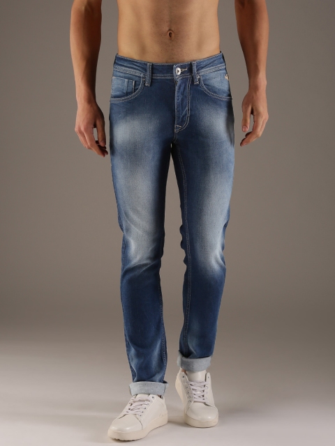

Flying Machine Men Blue Jackson Skinny Fit Mid-Rise Clean Look Stretchable Jeans