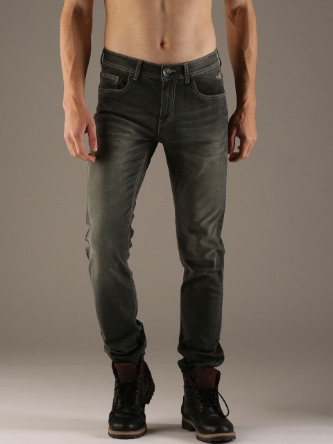 

Flying Machine Men Black Michael Slim Fit Mid-Rise Clean Look Stretchable Jeans
