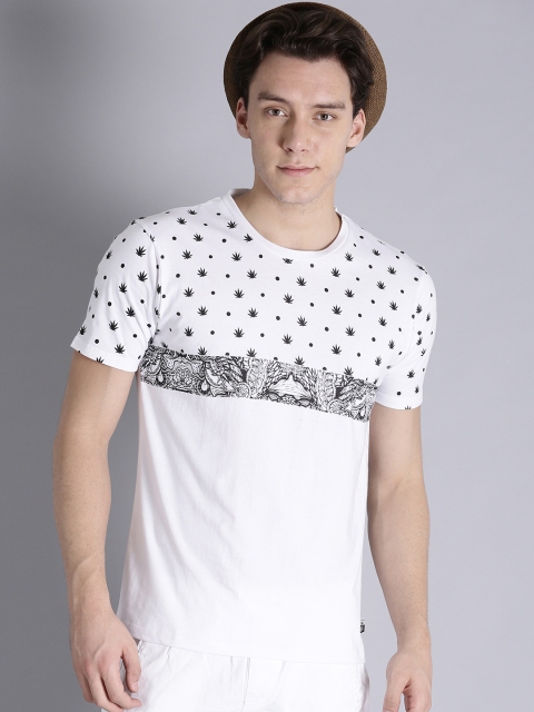 

Kook N Keech Men White Printed Round Neck T-shirt