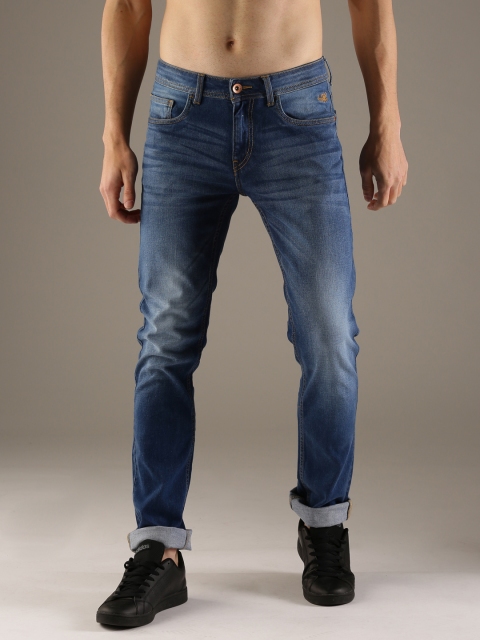 

Flying Machine Men Blue Slim Fit Mid-Rise Clean Look Stretchable Jeans