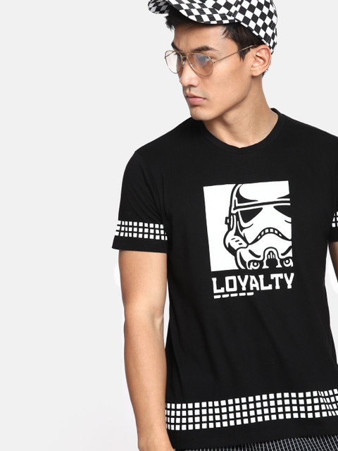 

Kook N Keech Star Wars Men Black Printed Round Neck T-shirt