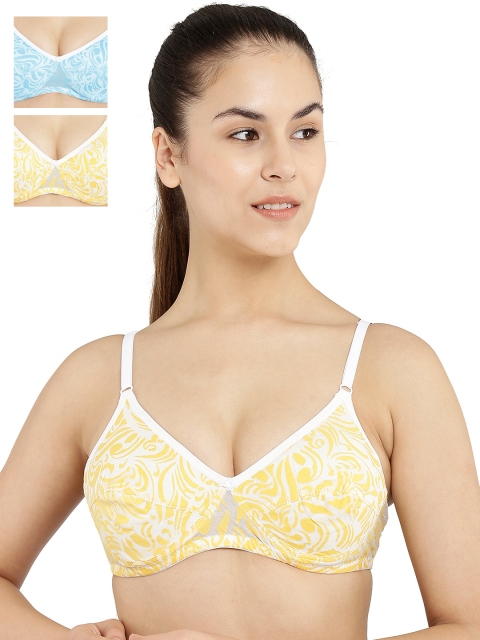 

Floret Pack of 3 Solid Everyday Bras, Yellow