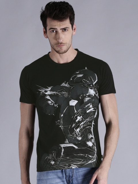 

Kook N Keech Marvel Men Black Printed Round Neck T-shirt