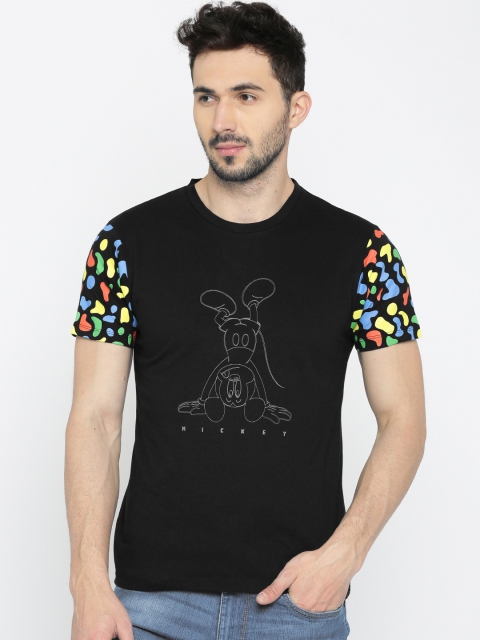 

Kook N Keech Disney Men Black Printed Round Neck T-shirt