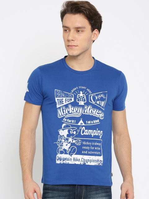 

Kook N Keech Disney Men Blue Printed Round Neck T-Shirt