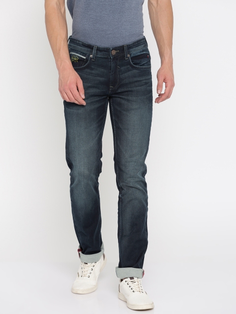 

Louis Philippe Jeans Men Blue Slim Fit Low-Rise Clean Look Stretchable Jeans