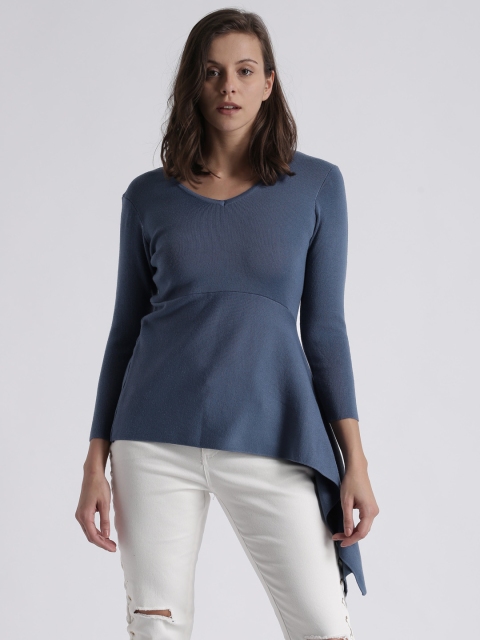 

Splash Women Blue Solid Pullover