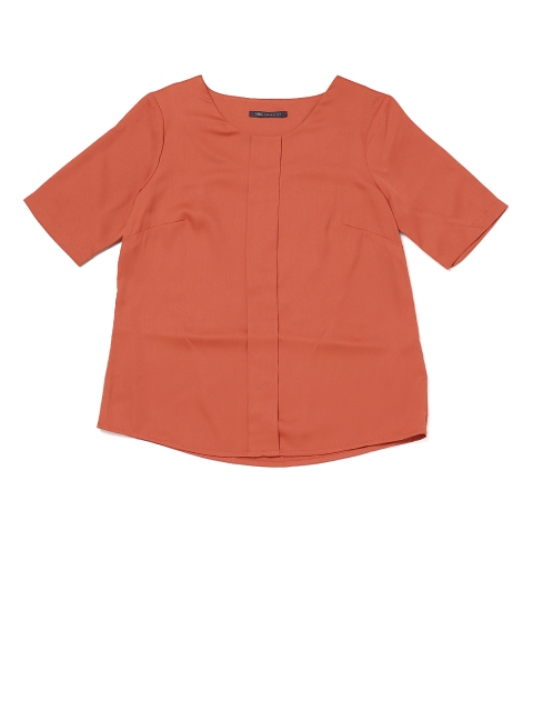 

Marks & Spencer Women Rust Orange Solid Top