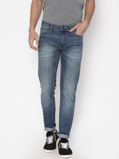 

Slub Men Blue Slim Fit Mid-Rise Clean Look Stretchable Jeans