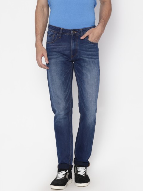 

Slub Men Blue Slim Fit Mid-Rise Clean Look Jeans