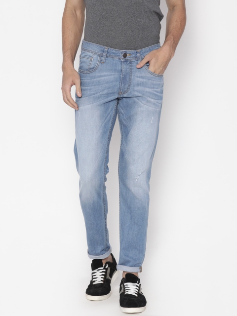

Slub Men Blue Skinny Fit Mid-Rise Clean Look Jeans