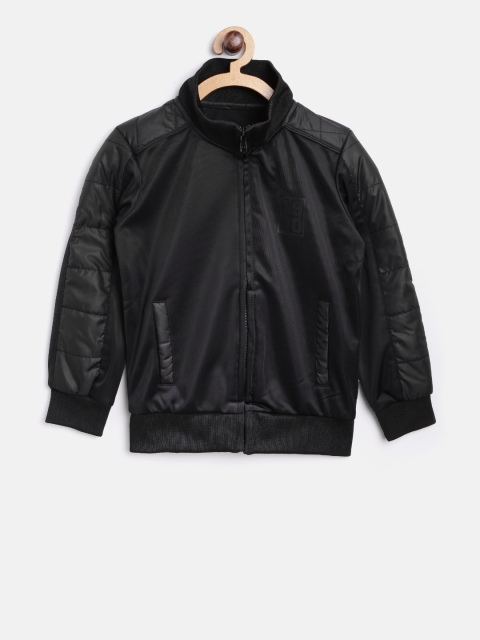 

Flying Machine Boys Black Solid Bomber Jacket