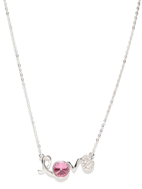 

Jewels Galaxy Pink Platinum-Plated Necklace