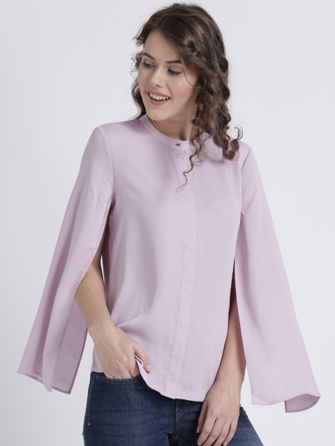 

Splash Women Lavender Solid Shirt Style Top