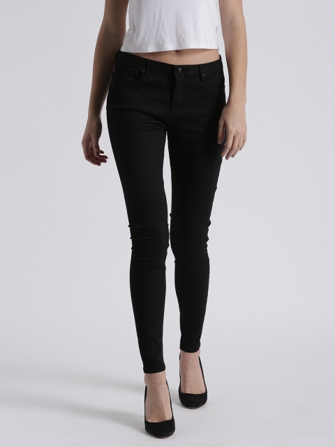 

Splash Women Black Skinny Fit Mid-Rise Clean Look Stretchable Jeans