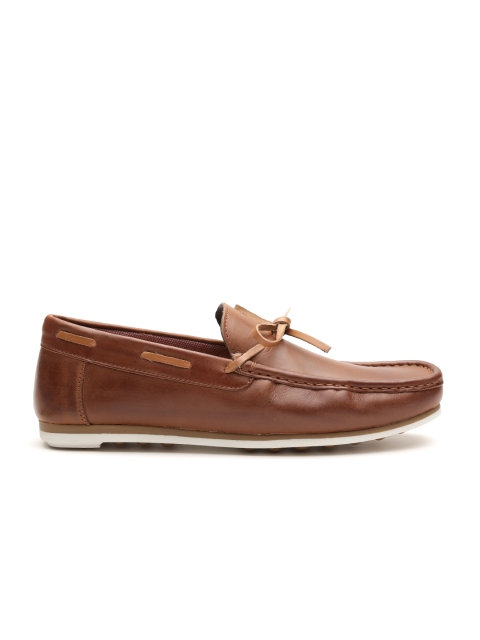 

Carlton London Men Brown Leather Loafers