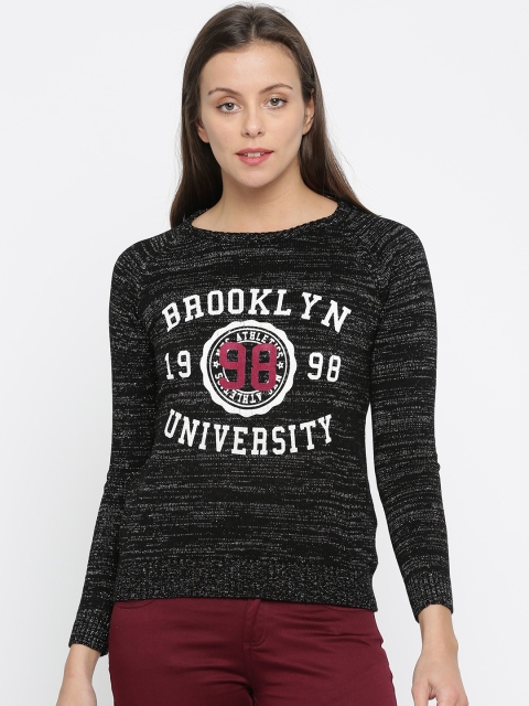 

Ajile by Pantaloons Women Black Printed Pullover
