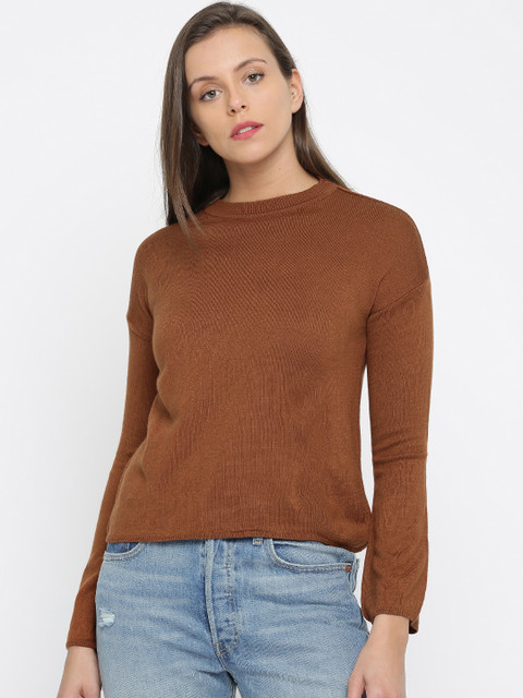 

Honey by Pantaloons Women Brown Solid Pullover
