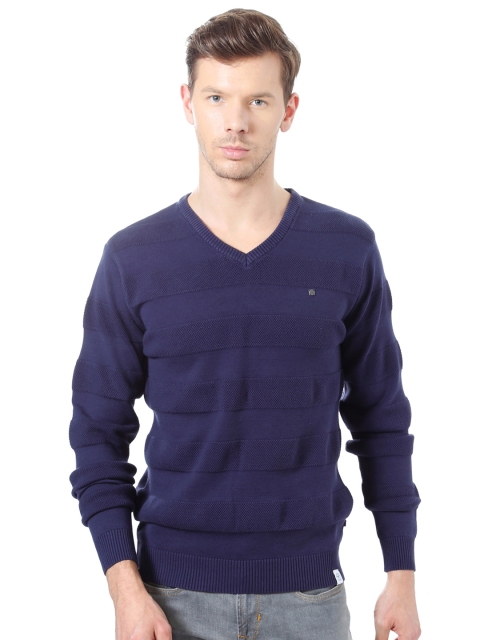

Solly Sport Men Blue Striped Pullover