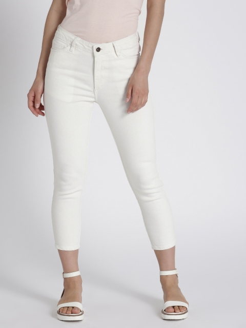 

Chemistry Women White Skinny Fit Mid-Rise Clean Look Stretchable Jeans