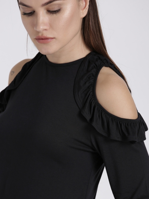 

Chemistry Women Black Solid Top