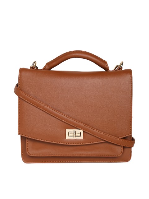 

Van Heusen Woman Tan Brown Solid Sling Bag