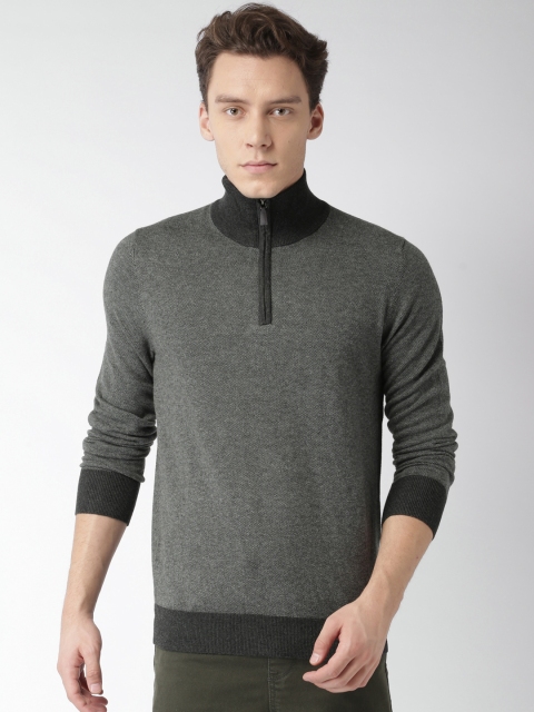 

Celio Men Grey Solid Pullover Sweater